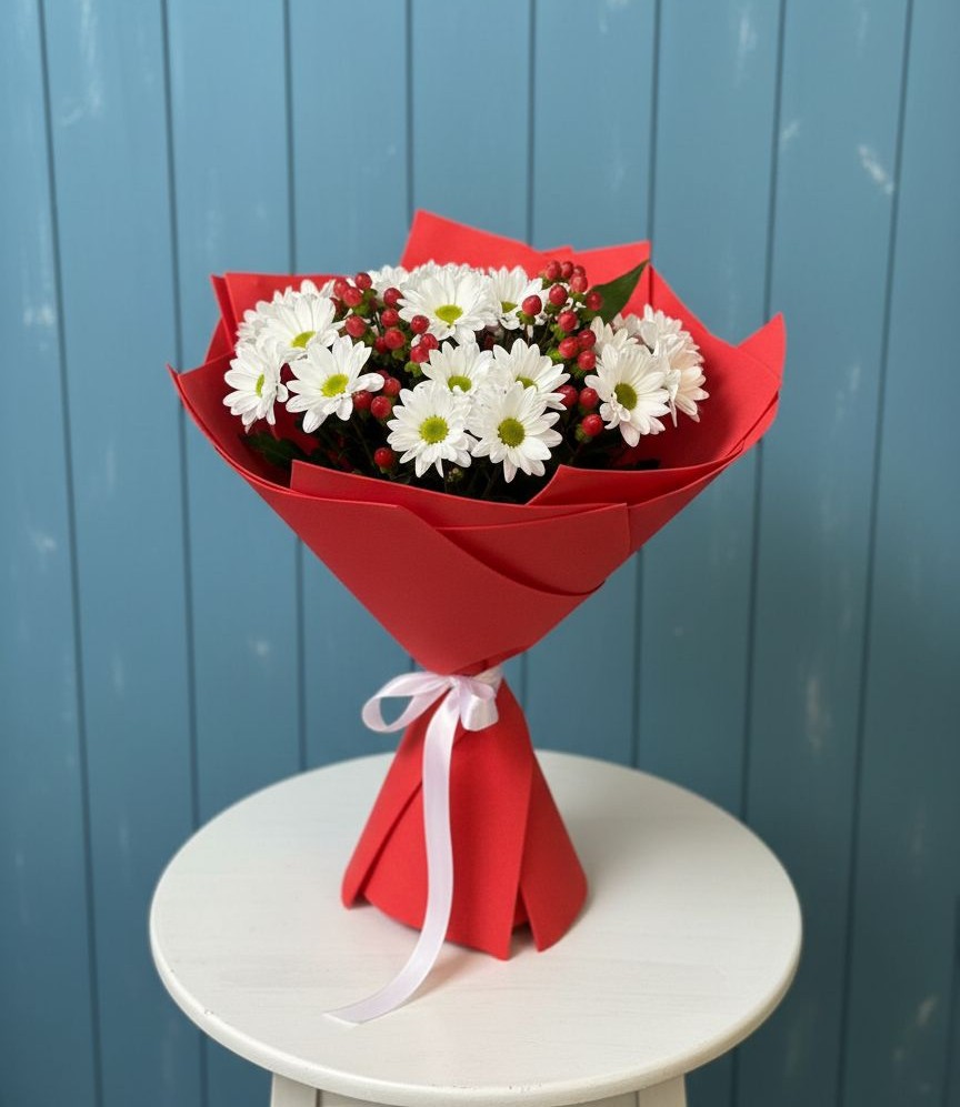 Букет цветов из: Хризантемы в Двубратском