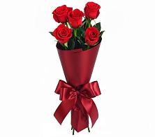 Букет 5 Красных роз Эдлесс Лав в Двубратском
