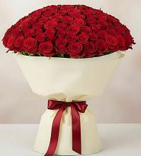 Букет 101 Красная роза Милано в Двубратском