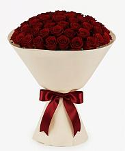 Букет 101 Бордовая роза Блэк Бакарра в Двубратском
