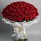 Букет 101 Красная роза Блэк Мэджик в Двубратском