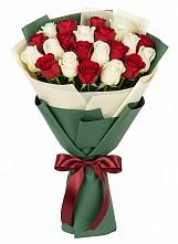 Букет Микс из красных и белых роз #REPLACE_PRED# Двубратском