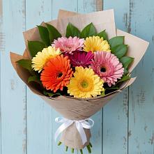 Букет цветов из:  Герберы в Двубратском