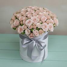 Цветочная композиция из Розы в шляпной коробке в Двубратском