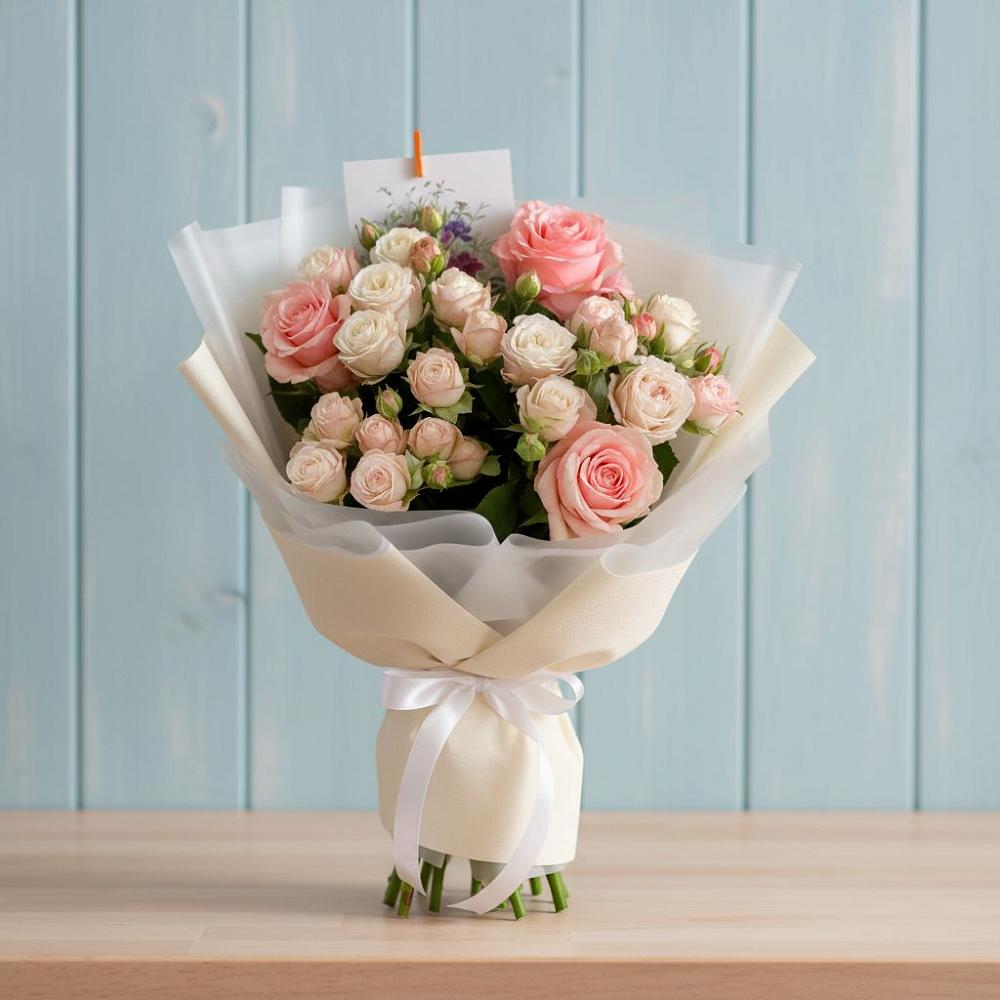 Букет цветов из: Розы в Двубратском