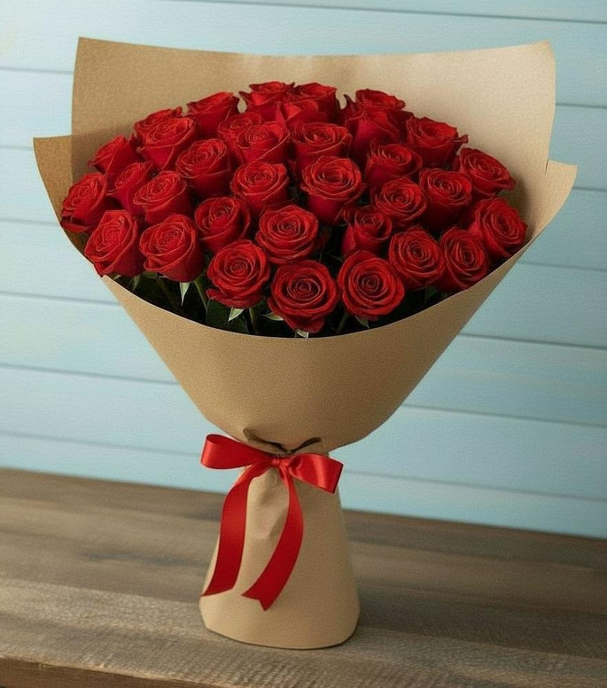 Букет Красные розы Милано в Двубратском