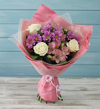 Букет цветов из:  Герберы в Двубратском