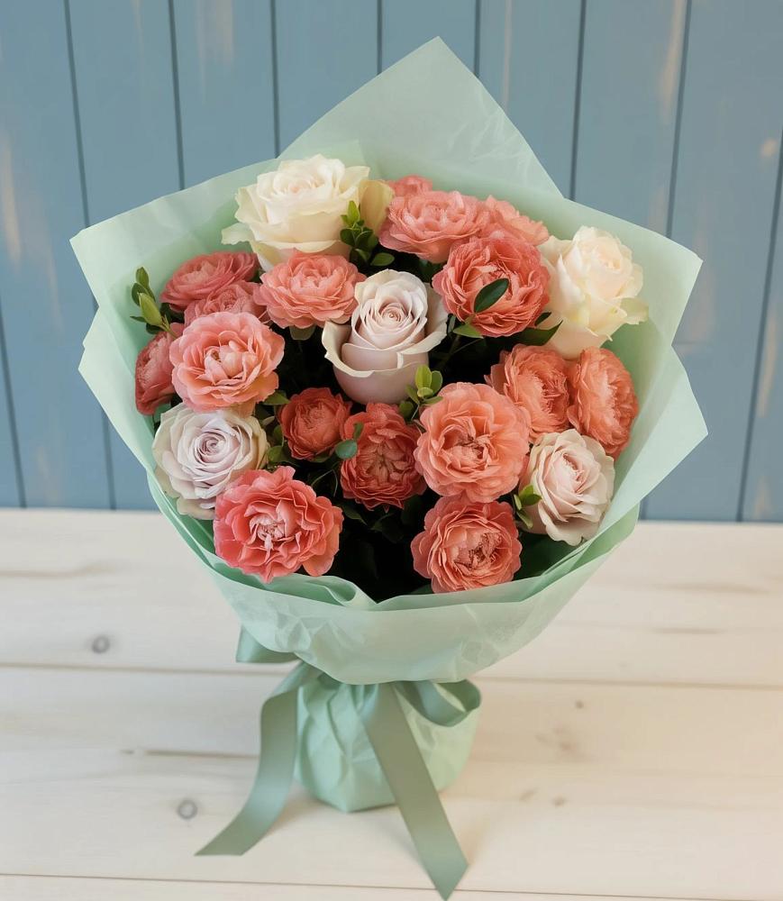 Букет цветов из: Розы в Двубратском