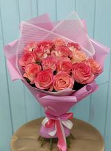 Букет 15 Розовых роз Равель #REPLACE_PRED# Двубратском