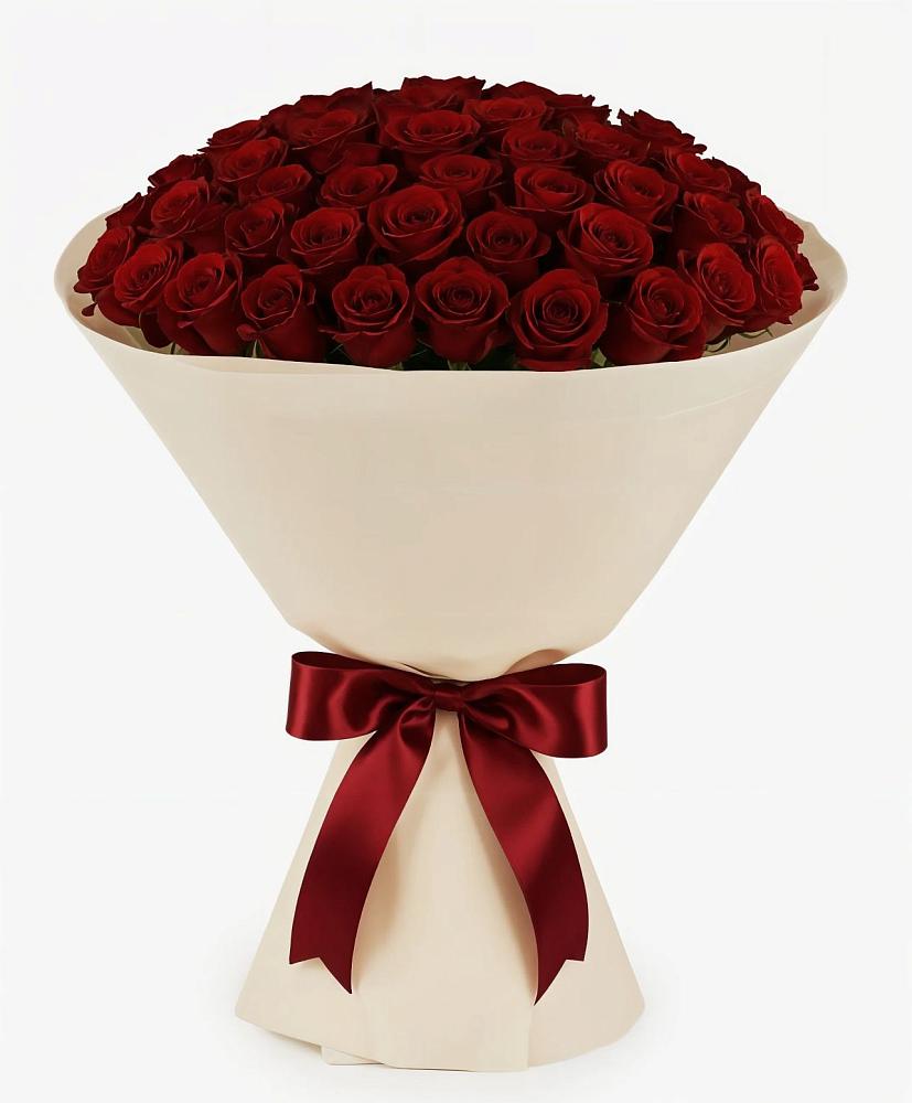 Букет 101 Бордовая роза Блэк Бакарра в Двубратском