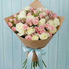 Букет цветов из:  Розы в Двубратском