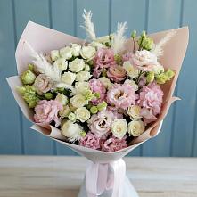 Букет цветов из:  Альстромерии и Розы в Двубратском